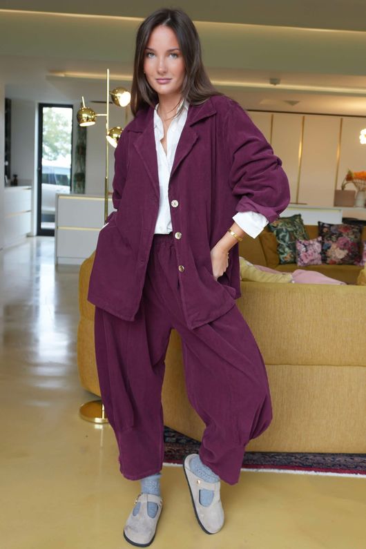 Cooper Needlecord Blazer Beetroot  /14 =